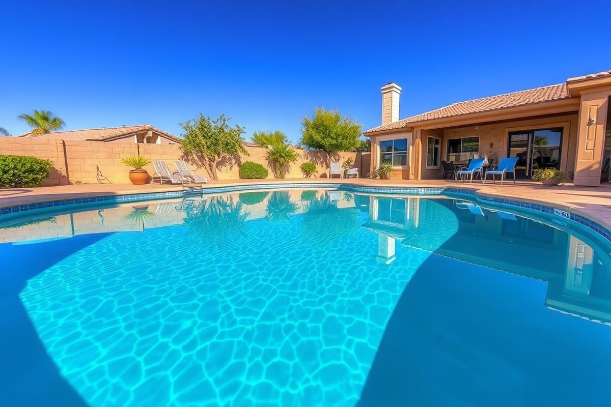Crystal-clear water flowing from eco-treated tap in Scottsdale home